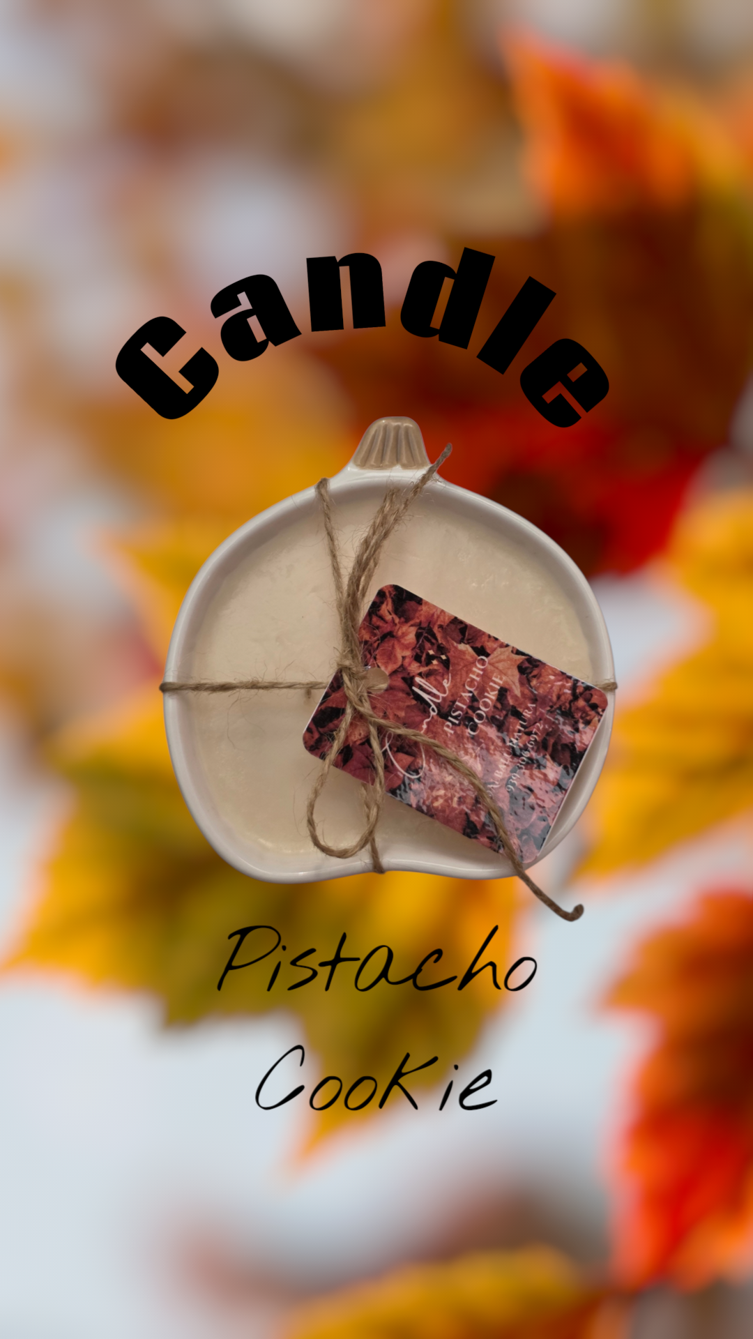 Candle Pistacho Cookie Pumpkin