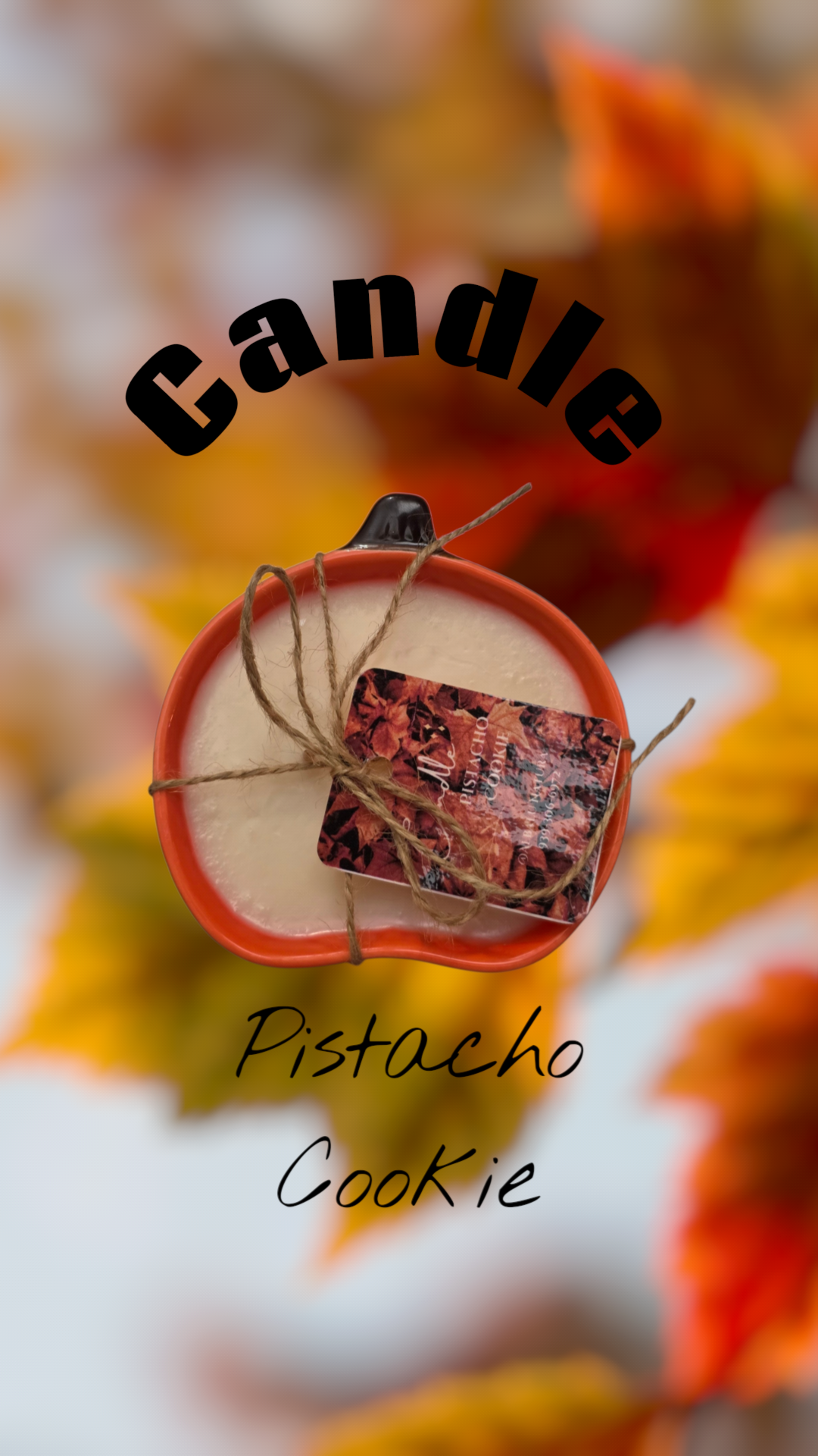 Candle Pistacho Cookie Pumpkin